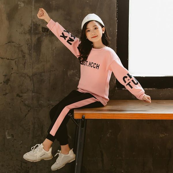 clothing sets fashion girls clothes 2021 spring long sleeve shirts + pants 2pcs autumn kids sport children teen 6 8 9 10 12 year, White
clothing sets fashion girls clothes 2021 spring long sleeve shirts + pants 2pcs autumn kids sport children teen 6 8 9 10 12 year, White