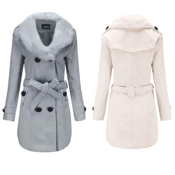 women's wool & blends medium long windbreaker winter wear korean version double-breasted slim fit big collar double faced woolen coat, Black
women's wool & blends medium long windbreaker winter wear korean version double-breasted slim fit big collar double faced woolen coat, Black