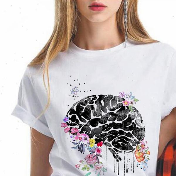 harajuku kawaii women t shirt cartoon brain flowers ullzang small fresh 90s graphic fashion korean style tee, White
harajuku kawaii women t shirt cartoon brain flowers ullzang small fresh 90s graphic fashion korean style tee, White