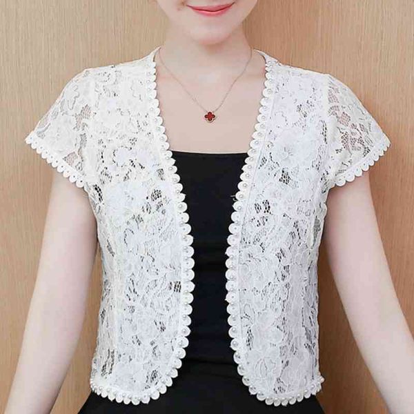 women's jackets fashion beading white lace jacket women short sleeve plus size cardigan jacket coats and jackets women b898 210602, Black;brown
women's jackets fashion beading white lace jacket women short sleeve plus size cardigan jacket coats and jackets women b898 210602, Black;brown