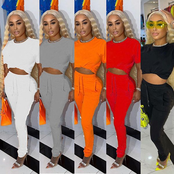 women tracksuits letter short sleeve 2 piece sets t-shirts+pants summer crew neck jogging suit solid color outfits casual sportswear pullove, Gray
women tracksuits letter short sleeve 2 piece sets t-shirts+pants summer crew neck jogging suit solid color outfits casual sportswear pullove, Gray