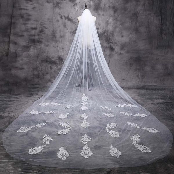 bridal veils long lace appliques veil with comb 3*3 one tier white ivory wedding voile mariage bride accessories, Black
bridal veils long lace appliques veil with comb 3*3 one tier white ivory wedding voile mariage bride accessories, Black