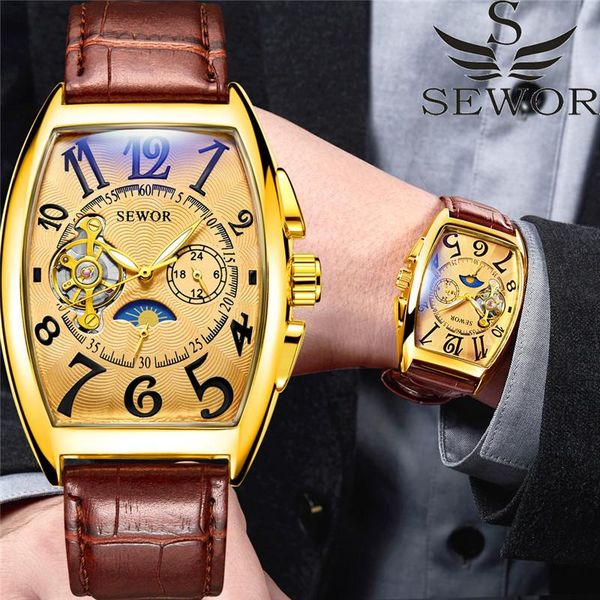wristwatches men's mechanical watch barrel-shaped automatic casual moon luxury watches self winding mens relojes para hombre, Slivery;brown
wristwatches men's mechanical watch barrel-shaped automatic casual moon luxury watches self winding mens relojes para hombre, Slivery;brown
