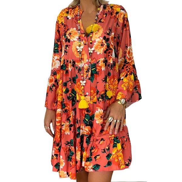 casual dresses women's fashion loose v neck printed long sleeve dress floral plus size, Black;gray
casual dresses women's fashion loose v neck printed long sleeve dress floral plus size, Black;gray