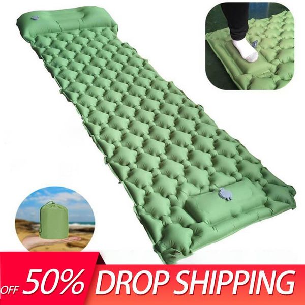 outdoor pads inflatable sleeping camping mat with pillow ultralight for backpacking hiking portable folding
outdoor pads inflatable sleeping camping mat with pillow ultralight for backpacking hiking portable folding