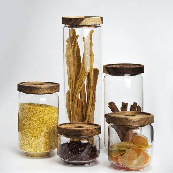 storage bottles & jars transparent lid glass sealed jar tank acacia wood vacuum candy food container
storage bottles & jars transparent lid glass sealed jar tank acacia wood vacuum candy food container