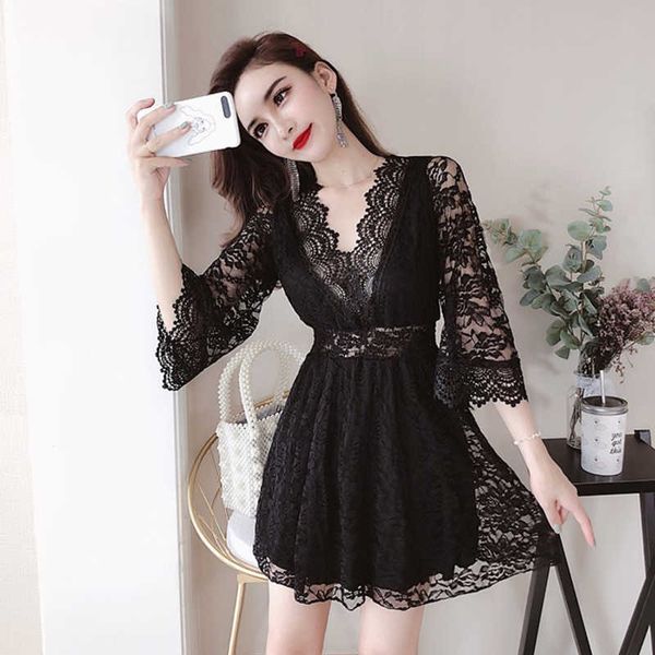 arrival spring self portrait runway dress hollow long sleeves v-neck embroidered lace dress 210601, Black;gray
arrival spring self portrait runway dress hollow long sleeves v-neck embroidered lace dress 210601, Black;gray