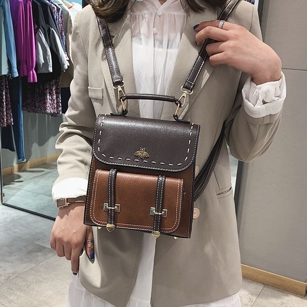 women's bag backpack korean version 2021 new color contrast pu mini multi-purpose women's fashion shoulder bag
women's bag backpack korean version 2021 new color contrast pu mini multi-purpose women's fashion shoulder bag