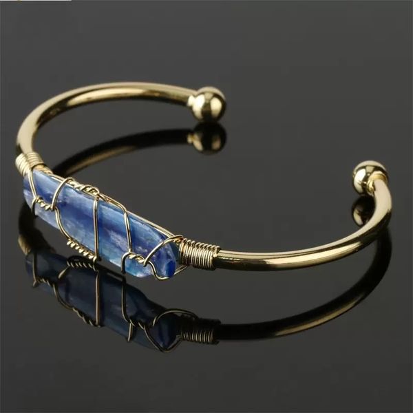 natural stone bangles cuff copper bracelets for women gold-color wire wrap irregular crystal quartz girls kids jewelry c3, Black
natural stone bangles cuff copper bracelets for women gold-color wire wrap irregular crystal quartz girls kids jewelry c3, Black