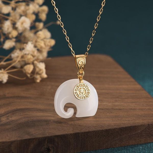 pendant necklaces cute elephant necklace for women chinese fashion ethnic retro classic female animal jewelry vintage girls gift, Silver
pendant necklaces cute elephant necklace for women chinese fashion ethnic retro classic female animal jewelry vintage girls gift, Silver