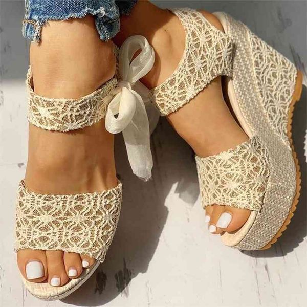 mcckle women's sandals lace up peep toe wedges platform elegant ladies casual woman ankle strap shoes female pumps summer 210610, Black
mcckle women's sandals lace up peep toe wedges platform elegant ladies casual woman ankle strap shoes female pumps summer 210610, Black