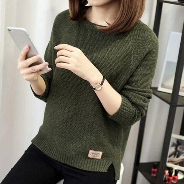 women's sweaters women pullovers autumn winter female casual knitted sweater long sleeve pull femme solid pullover, White;black
women's sweaters women pullovers autumn winter female casual knitted sweater long sleeve pull femme solid pullover, White;black