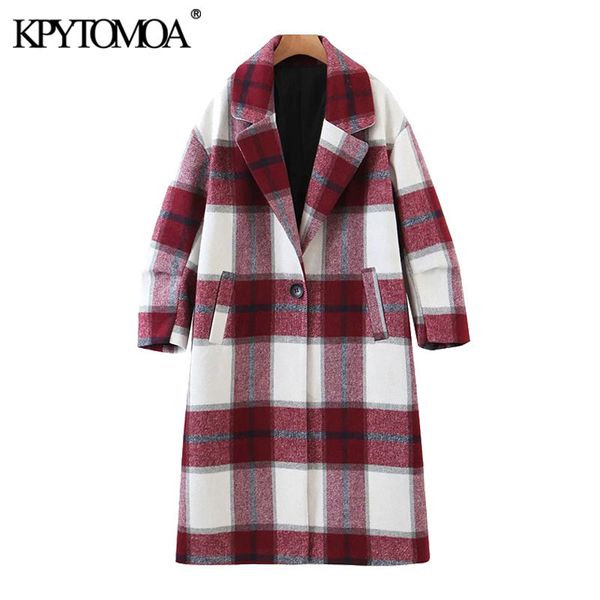 women fashion single breasted plaid woolen coat vintage long sleeve pockets female outerwear chic overcoat 210416, Black
women fashion single breasted plaid woolen coat vintage long sleeve pockets female outerwear chic overcoat 210416, Black