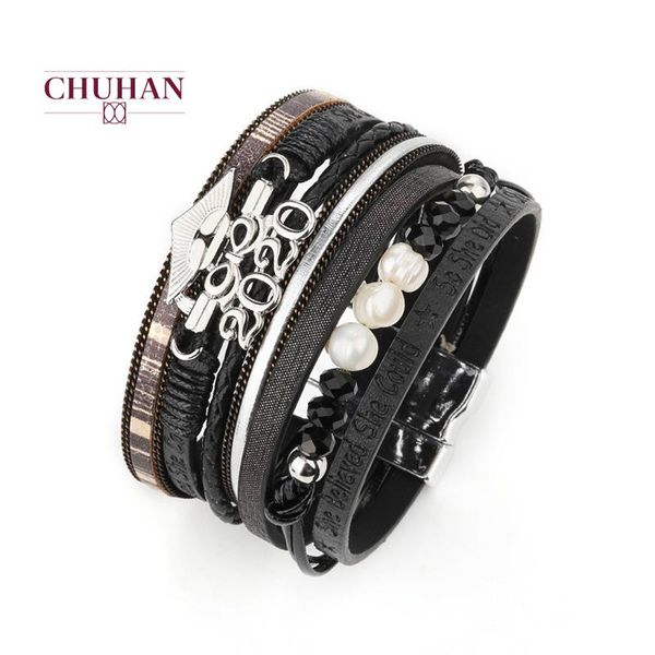 charm bracelets chuhan printed leather multi-layer beaded bangle bracelet jewelry alloy compass arrow j447, Golden;silver
charm bracelets chuhan printed leather multi-layer beaded bangle bracelet jewelry alloy compass arrow j447, Golden;silver