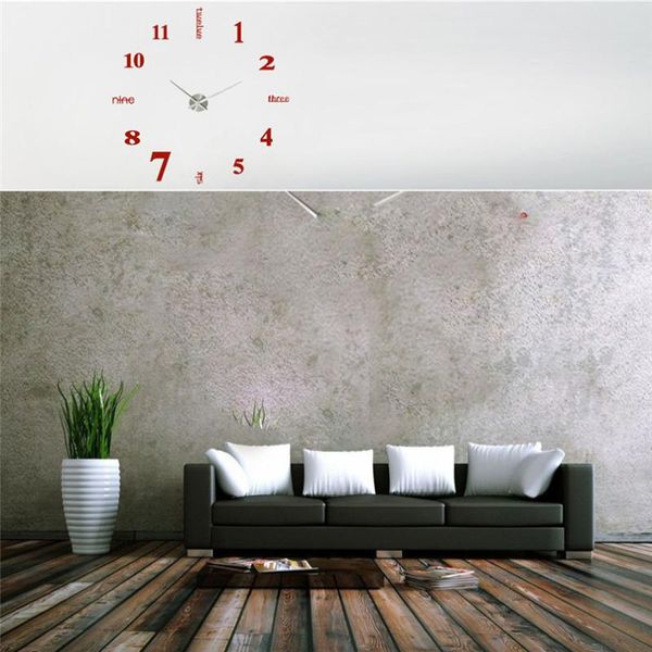 wall clocks modern diy large clock 3d mirror surface sticker home decor art design stickers #n27
wall clocks modern diy large clock 3d mirror surface sticker home decor art design stickers #n27