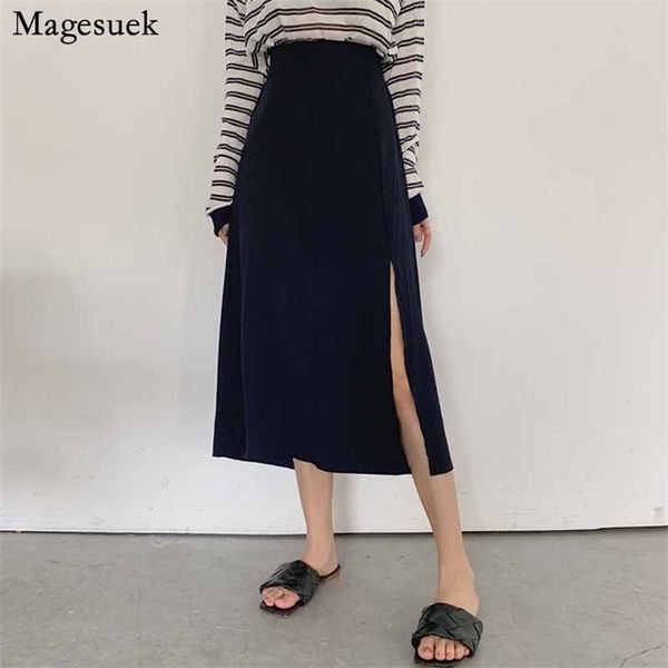 a-line korean autumn side split stitching women's skirt black slim high waist midi skirts jupe femme 10631 210518
a-line korean autumn side split stitching women's skirt black slim high waist midi skirts jupe femme 10631 210518