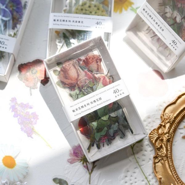 gift wrap 4 designs sells flowering series boxed stickers box creative mini pocket decoration diy material
gift wrap 4 designs sells flowering series boxed stickers box creative mini pocket decoration diy material