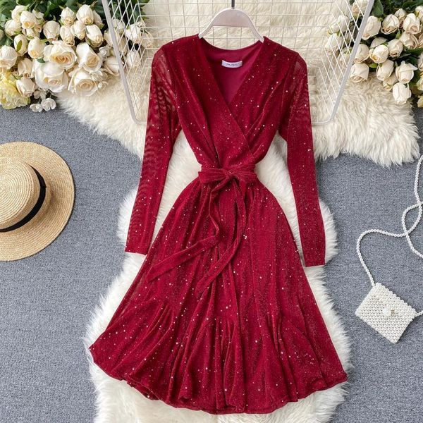 casual dresses ichoix spring summer shiny party dress knee length women v-neck vintage red black pink slim waist club sexy, Black;gray
casual dresses ichoix spring summer shiny party dress knee length women v-neck vintage red black pink slim waist club sexy, Black;gray
