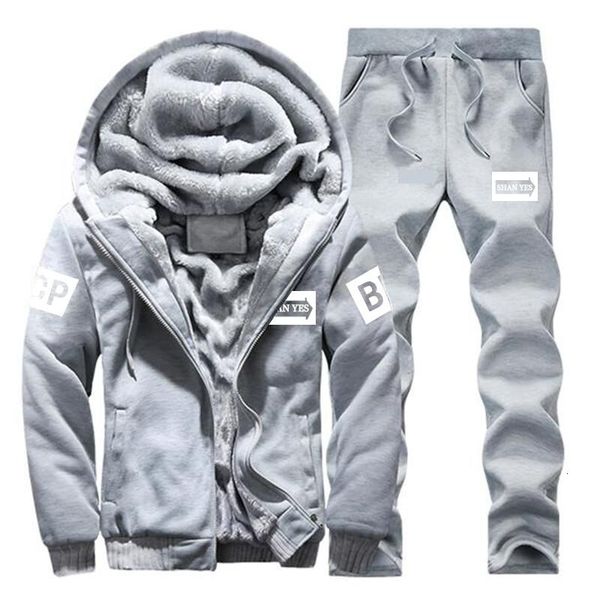 men's tracksuits winter warm tracksuit mens sets thick fleece hoodies sportswear suit casual men printed 2 pieces set jacket+pants, Gray
men's tracksuits winter warm tracksuit mens sets thick fleece hoodies sportswear suit casual men printed 2 pieces set jacket+pants, Gray
