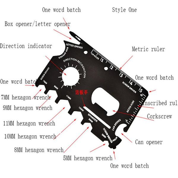 professional hand tool sets 1pcs outdoor card, multi-function combination army knife escape card box
professional hand tool sets 1pcs outdoor card, multi-function combination army knife escape card box