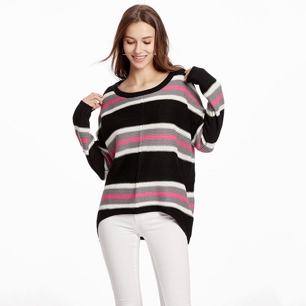 women's sweaters women autumn loose maxi sweater plus size pullover kitted kitwear 2021 striped casual winter warm clothes womens cloth, White;black
women's sweaters women autumn loose maxi sweater plus size pullover kitted kitwear 2021 striped casual winter warm clothes womens cloth, White;black
