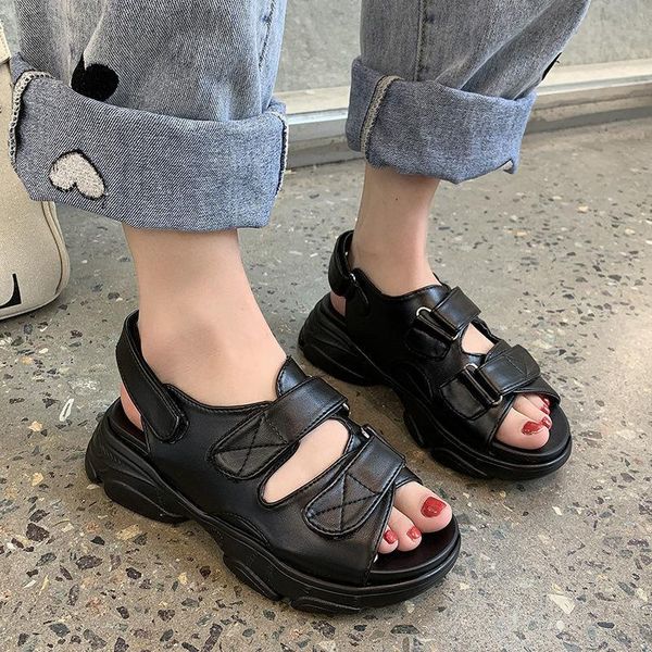 fashion women chunky sandals 2021 breathable comfortable women's stylish black white color summer beach shoes woman
fashion women chunky sandals 2021 breathable comfortable women's stylish black white color summer beach shoes woman