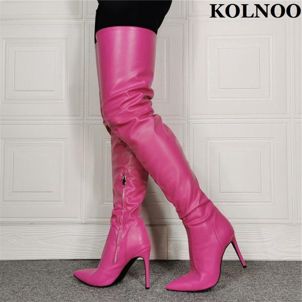 boots kolnoo handmade large size 35-47 ladies thigh high evening party prom real po over knee fashion winter shoes, Black
boots kolnoo handmade large size 35-47 ladies thigh high evening party prom real po over knee fashion winter shoes, Black