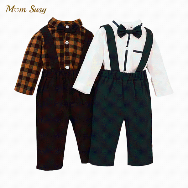 clothing sets fashion baby boy formal clothes set tie bow shirt romper+suspender pant 2pcs infant toddler party cotton 1-2y, White
clothing sets fashion baby boy formal clothes set tie bow shirt romper+suspender pant 2pcs infant toddler party cotton 1-2y, White
