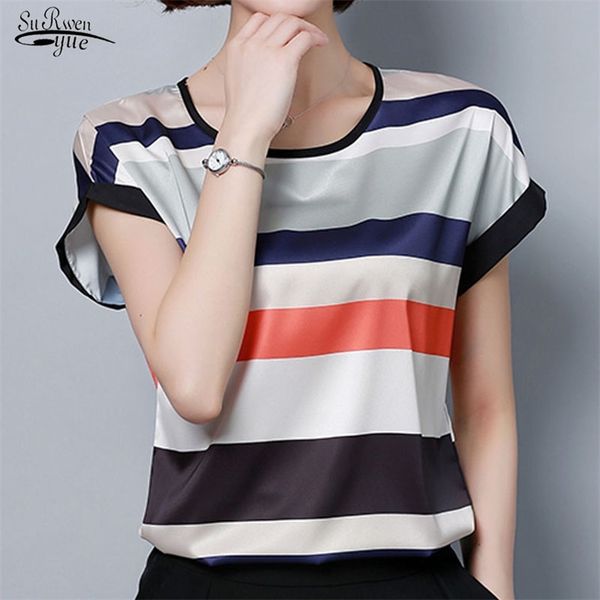 blusas femininas plus size women and blouses casual chiffon ladies stripe elegant shirt 0451 210421, White
blusas femininas plus size women and blouses casual chiffon ladies stripe elegant shirt 0451 210421, White