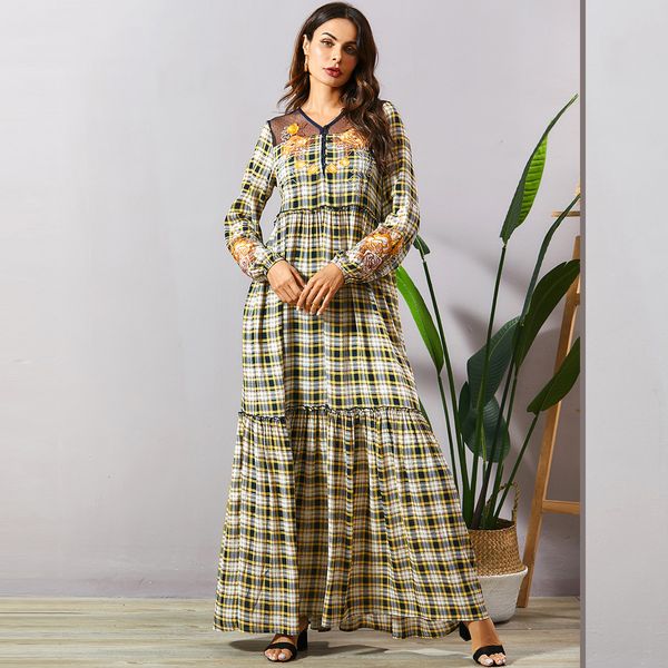 eid muslim women dress abaya bohomian ramadan plaid long dresses islamic clothing turkey musulman hijab moroccan kaftan vestidos, Red
eid muslim women dress abaya bohomian ramadan plaid long dresses islamic clothing turkey musulman hijab moroccan kaftan vestidos, Red