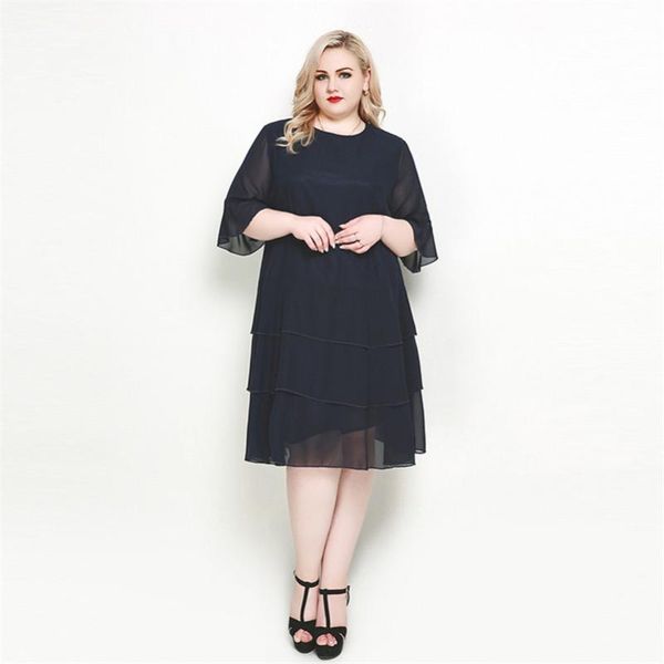 plus size dresses 2021 summer v-neck chiffon dress cascading ruffle butterfly sleeve loose temperament vestidos l-7xl 8xl, Black
plus size dresses 2021 summer v-neck chiffon dress cascading ruffle butterfly sleeve loose temperament vestidos l-7xl 8xl, Black