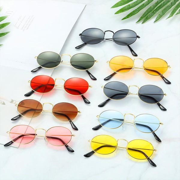 oval sunglasses gold silver frame retro festival 400uv gradient mirror glasses small metal unisex, White;black
oval sunglasses gold silver frame retro festival 400uv gradient mirror glasses small metal unisex, White;black