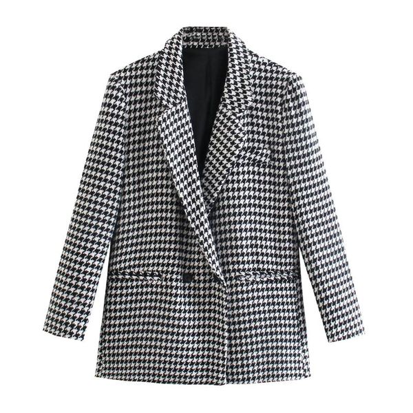 women's suits & blazers the europe and united states in autumn wind dress 2021 plover case leisure suit jacket 21305, White;black
women's suits & blazers the europe and united states in autumn wind dress 2021 plover case leisure suit jacket 21305, White;black