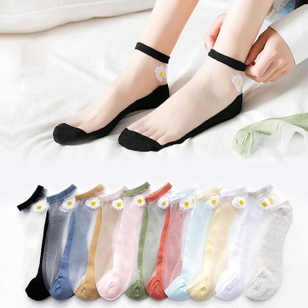 socks & hosiery 10 pairs summer women's ultra-thin fiberglass silk ankle daisy flower comfortable transparent breathable cool stockings, Black;white
socks & hosiery 10 pairs summer women's ultra-thin fiberglass silk ankle daisy flower comfortable transparent breathable cool stockings, Black;white