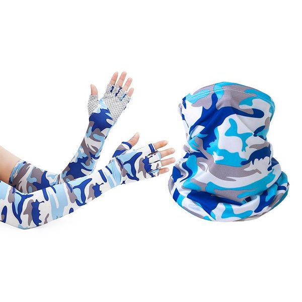 cycling caps & masks ice silk sunscreen arm sleeve and bicycle headscarf combination half-finger gloves warmers climbing riding mask, Black
cycling caps & masks ice silk sunscreen arm sleeve and bicycle headscarf combination half-finger gloves warmers climbing riding mask, Black