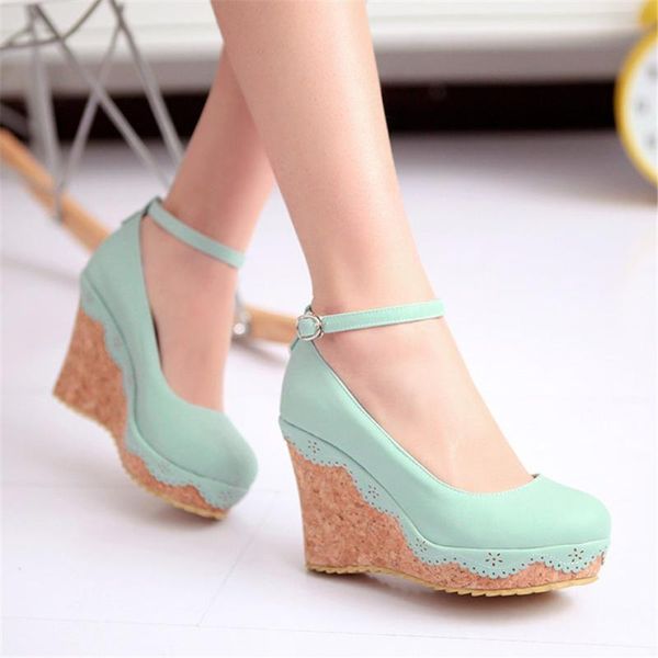 edge design wedges shoes high heel platform sweet ankle strap elegant office lady woman pumps dress, Black
edge design wedges shoes high heel platform sweet ankle strap elegant office lady woman pumps dress, Black