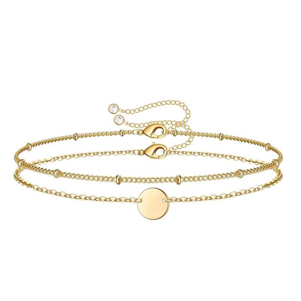 dainty gold bracelet for women bead chain disc zircon adjustable layered bracelets friends jewelry christmas gift 2021 charm, Golden;silver
dainty gold bracelet for women bead chain disc zircon adjustable layered bracelets friends jewelry christmas gift 2021 charm, Golden;silver