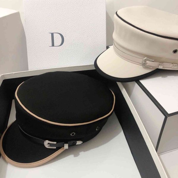 new fashion versatile three dimensional navy hat leather buckle black and white flat military hat shade show face cap children black friday, Black;white
new fashion versatile three dimensional navy hat leather buckle black and white flat military hat shade show face cap children black friday, Black;white