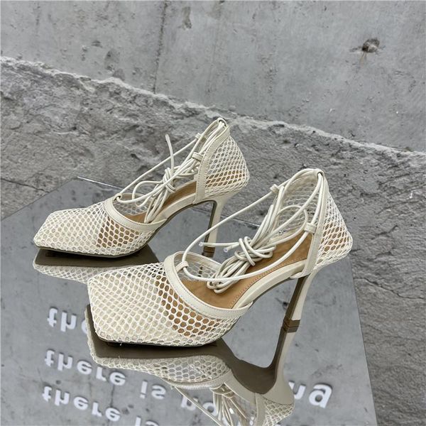 dress shoes fanan 2021 fashion yellow mesh pumps sandals female square toe high heel lace up cross-tied stiletto hollow, Black
dress shoes fanan 2021 fashion yellow mesh pumps sandals female square toe high heel lace up cross-tied stiletto hollow, Black