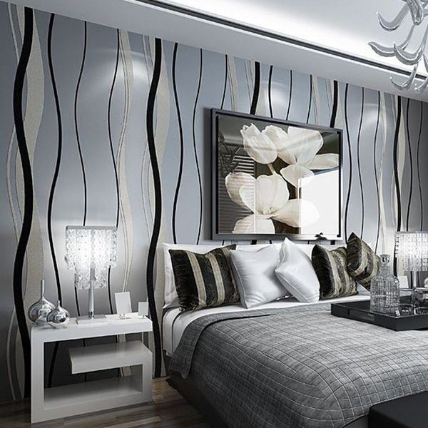 black and white grey wallpaper vertical stripe wave non-woven bedroom living room dining tv background wall
black and white grey wallpaper vertical stripe wave non-woven bedroom living room dining tv background wall