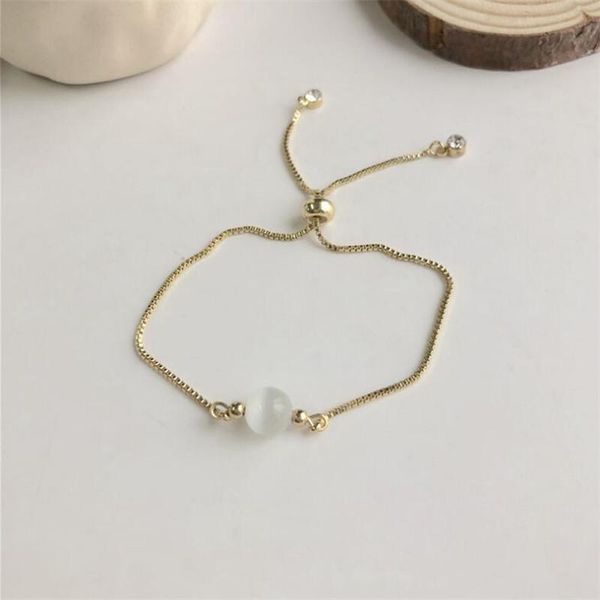 charm bracelets ethnic white opal stone for women adjustable pulseras mujer 2021 est gold chain beaded bracelet party gift, Golden;silver
charm bracelets ethnic white opal stone for women adjustable pulseras mujer 2021 est gold chain beaded bracelet party gift, Golden;silver