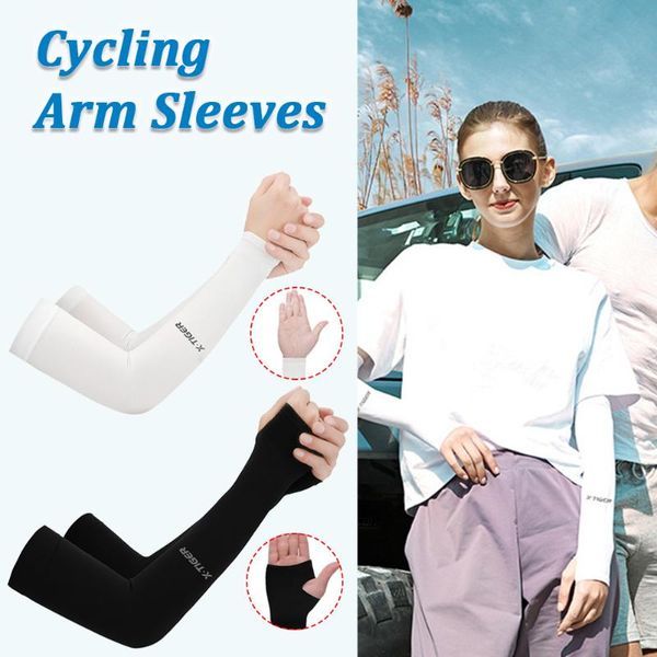 outdoor cycling arm warmer summer ice fabric running sleeves breathable sun protection volleyball cuffs covers elbow & knee pads, Black;gray
outdoor cycling arm warmer summer ice fabric running sleeves breathable sun protection volleyball cuffs covers elbow & knee pads, Black;gray