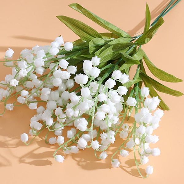 decorative flowers & wreaths 10 pcs artificial flower white valley lily fake plastic bell orchid grass diy wedding bride bouquet home office
decorative flowers & wreaths 10 pcs artificial flower white valley lily fake plastic bell orchid grass diy wedding bride bouquet home office