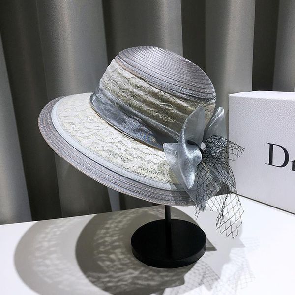 hat female summer hepburn style french british retro sun dome ladies basin bow cool bonnets beanie/skull caps, Blue;gray
hat female summer hepburn style french british retro sun dome ladies basin bow cool bonnets beanie/skull caps, Blue;gray