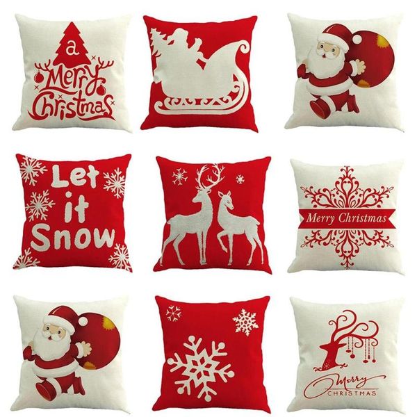 cushion/decorative pillow christmas merry elk santa snowflakes linen case home office decoration for gift
cushion/decorative pillow christmas merry elk santa snowflakes linen case home office decoration for gift