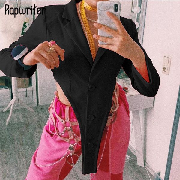 women's suits & blazers rapwriter y2k black blazer casual asymmetric hem suit women autumn coat long sleeve jacket trendy streetwear ch, White;black
women's suits & blazers rapwriter y2k black blazer casual asymmetric hem suit women autumn coat long sleeve jacket trendy streetwear ch, White;black