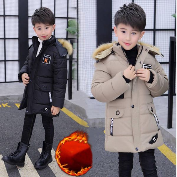 coat boys winter plus velvet cotton jackets park for fashion hooded thick warm boy parkas 120-170 2021, Blue;gray 
coat boys winter plus velvet cotton jackets park for fashion hooded thick warm boy parkas 120-170 2021, Blue;gray