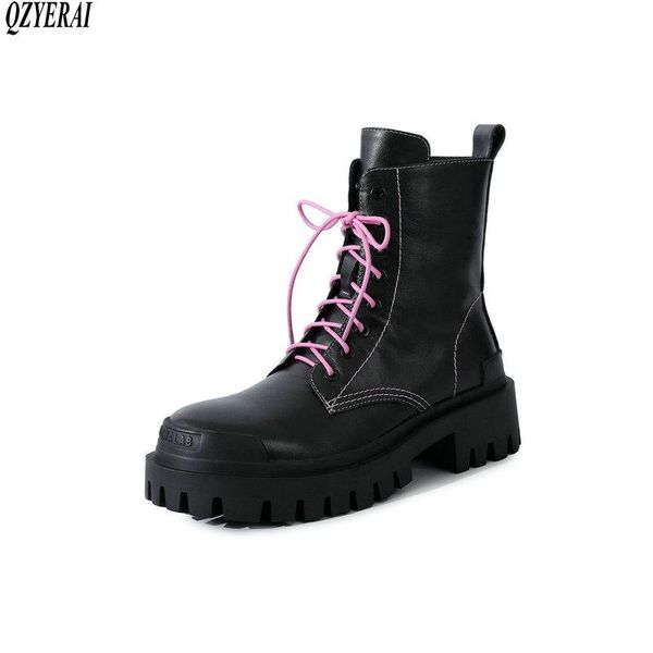 style riding boots genuine leather female outdoor women's cowhide shoes, Black
style riding boots genuine leather female outdoor women's cowhide shoes, Black