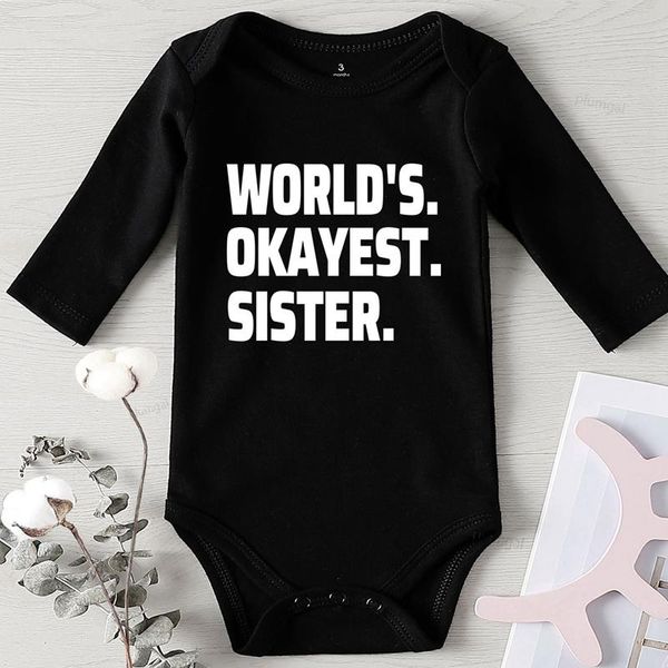 born baby items boys kids summer clothing cotton romper for babies world's okayest sister letter printed girl outfit jumpsuits, Blue
born baby items boys kids summer clothing cotton romper for babies world's okayest sister letter printed girl outfit jumpsuits, Blue