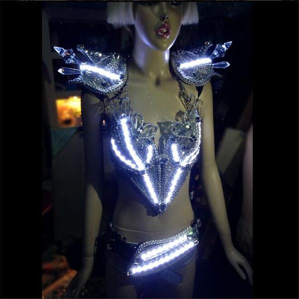 party decoration bs004 female stage show led costumes dj robot luminous bodysuit silver armor outfit performance clothe cosplay wears
party decoration bs004 female stage show led costumes dj robot luminous bodysuit silver armor outfit performance clothe cosplay wears